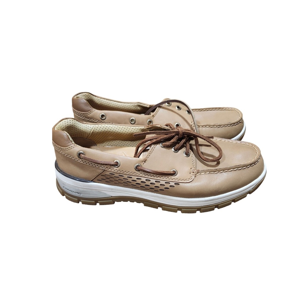 Sperry Gold Cup Authentic Billfish Plushwave Boat Shoes Tan Leather Mens 11 W